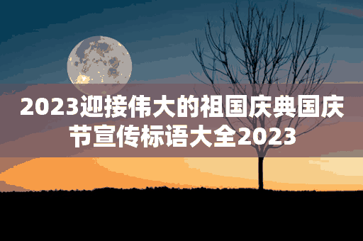 2023迎接伟大的祖国庆典国庆节宣传标语大全2023